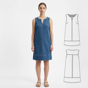 Лекала жіночої сукні A0004